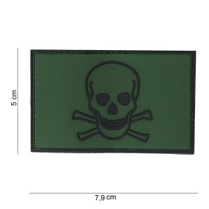 Naszywka PATCH 3D PVC SKULL AND BONES