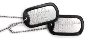 Dog Tag Nieśmiertelnik z wybiciem
