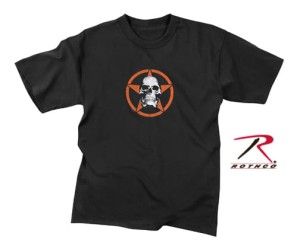T-Shirt dziecięcy ROTHCO BLACK SKULL Black