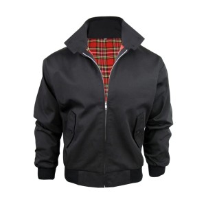 Kurtka KNIGHTSBRIDGE HARRINGTON z kołnierzem Black