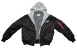Flyers MA1 z kapturem COMMANDO Black