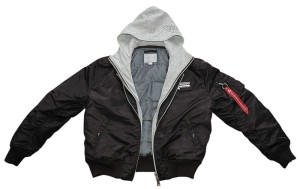 Flyers MA1 z kapturem COMMANDO Black